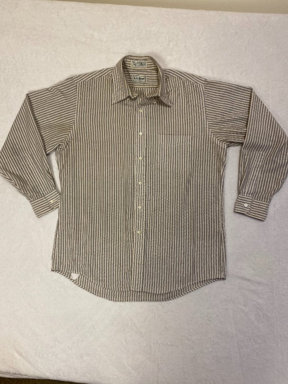 Vintage LL Bean Striped Button Down Men’s Size 34 / 16.5